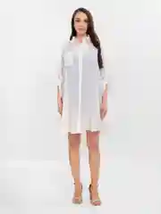 Белый туника женская пляжная
