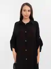 Черный туника женская пляжная