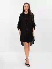 Черный туника женская пляжная