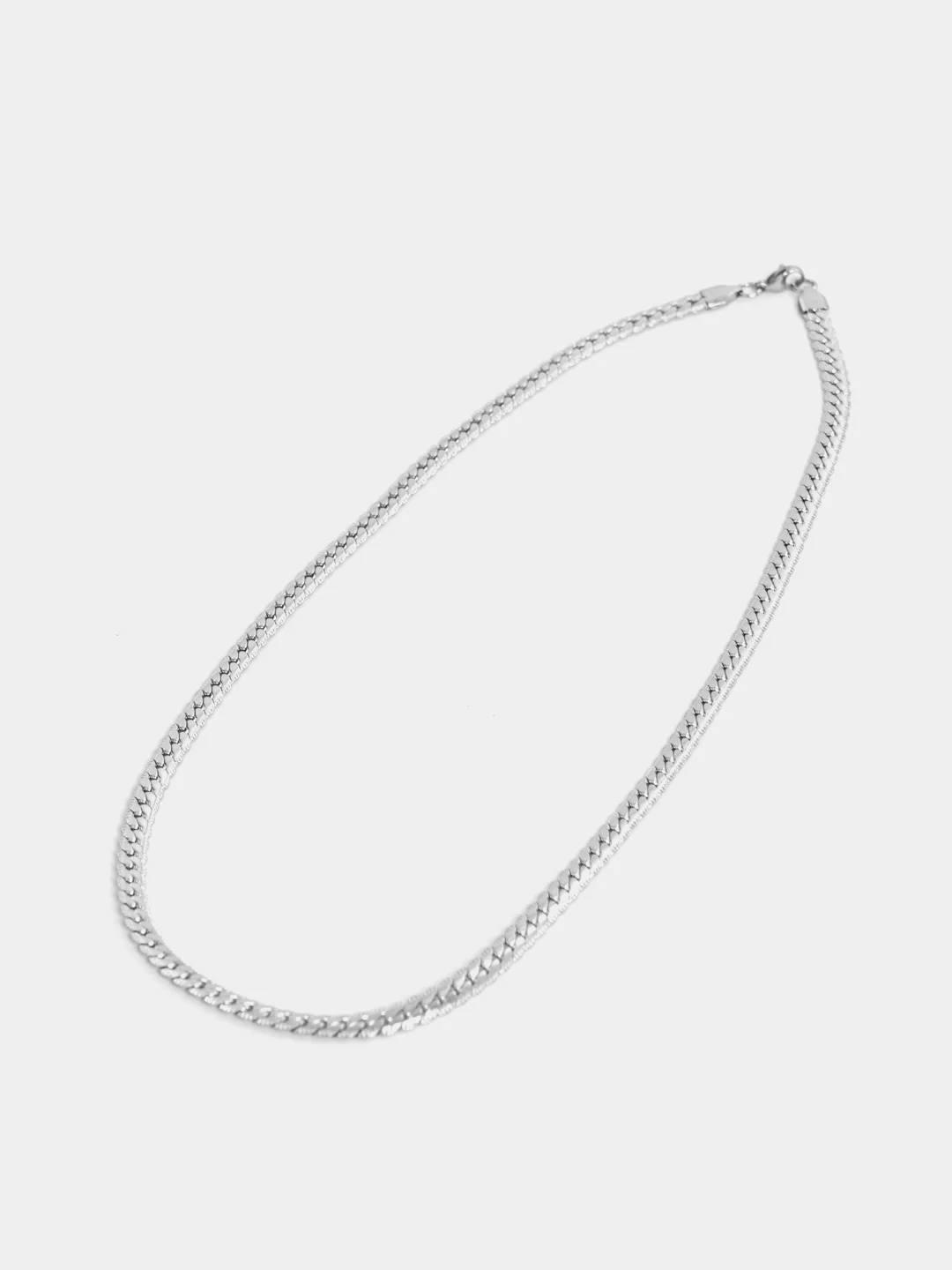 Серебряный цепочка на шею мужская