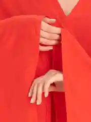 Красный туника кимоно