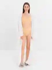 Белый туника кимоно