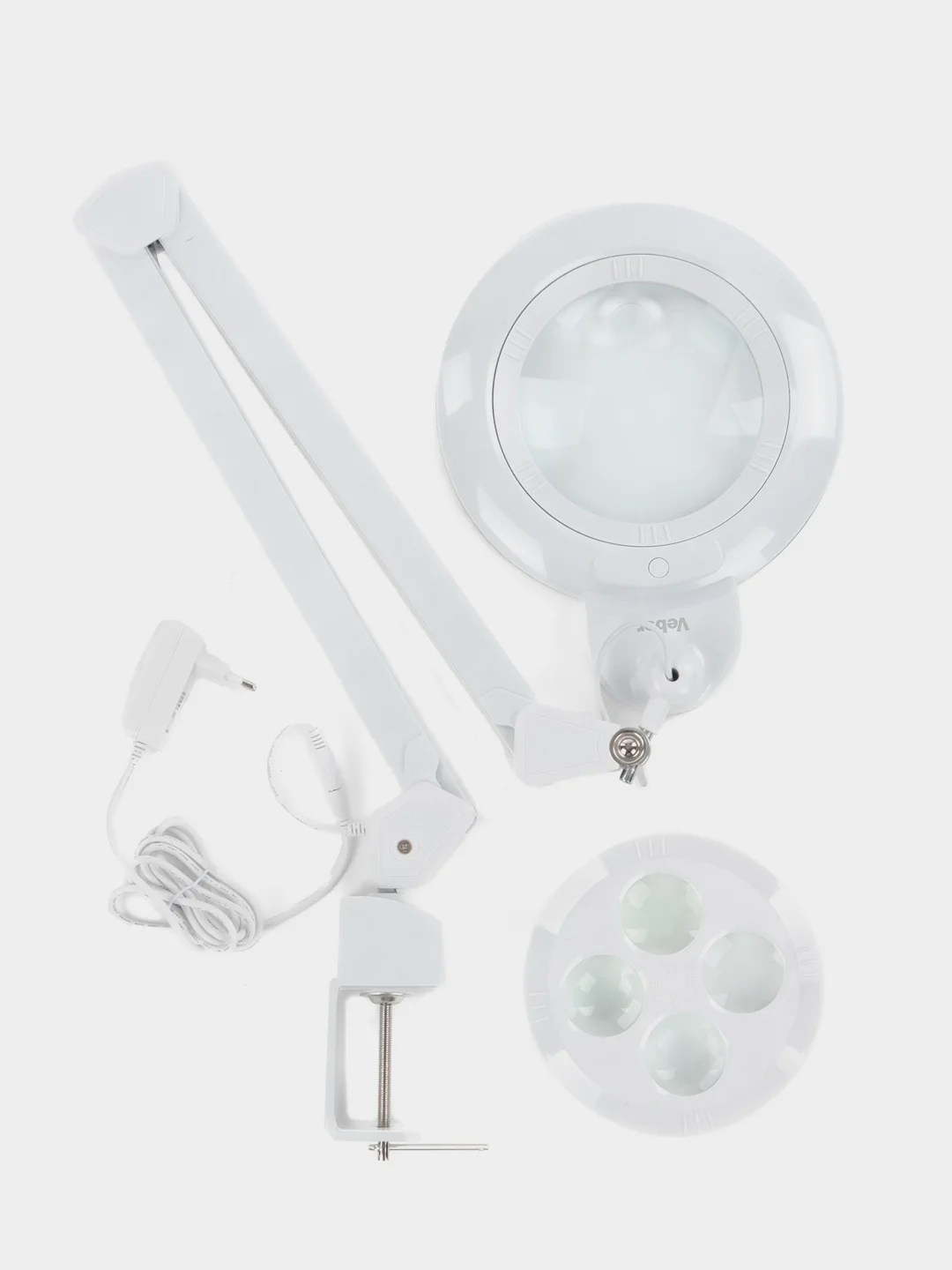 Лупа-лампа Veber 8608D LED Bi-color со сменными линзами