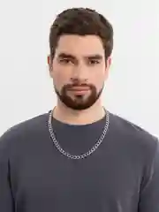 Серый цепочка на шею мужская