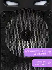 Колонка большая беспроводная ZQS 4239, с микрофоном для караоке,  подсветкой, Bluetooth