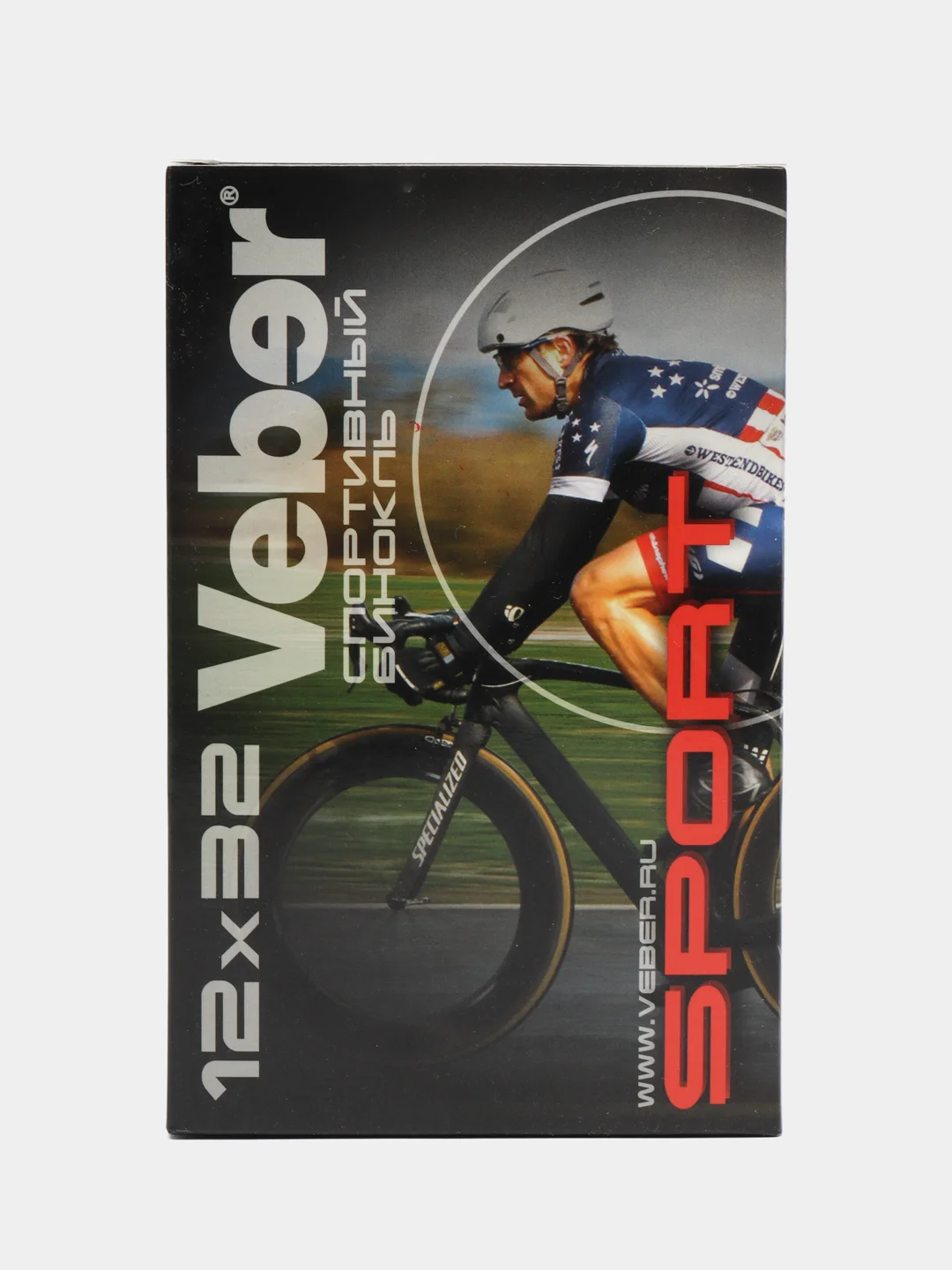 Бинокль Veber Sport БН 12x32 черный