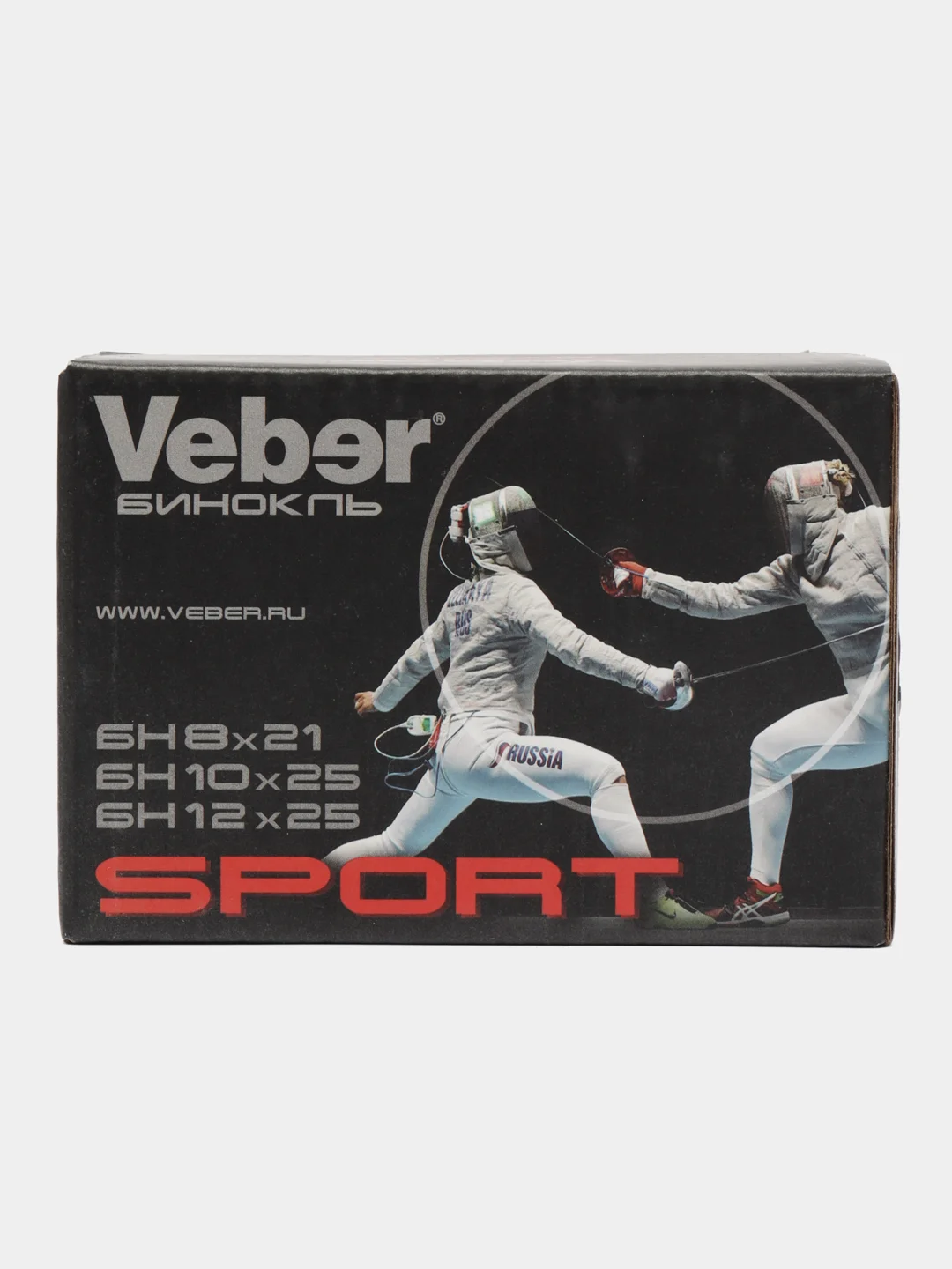 Бинокль Veber Sport БН 12x25 черный