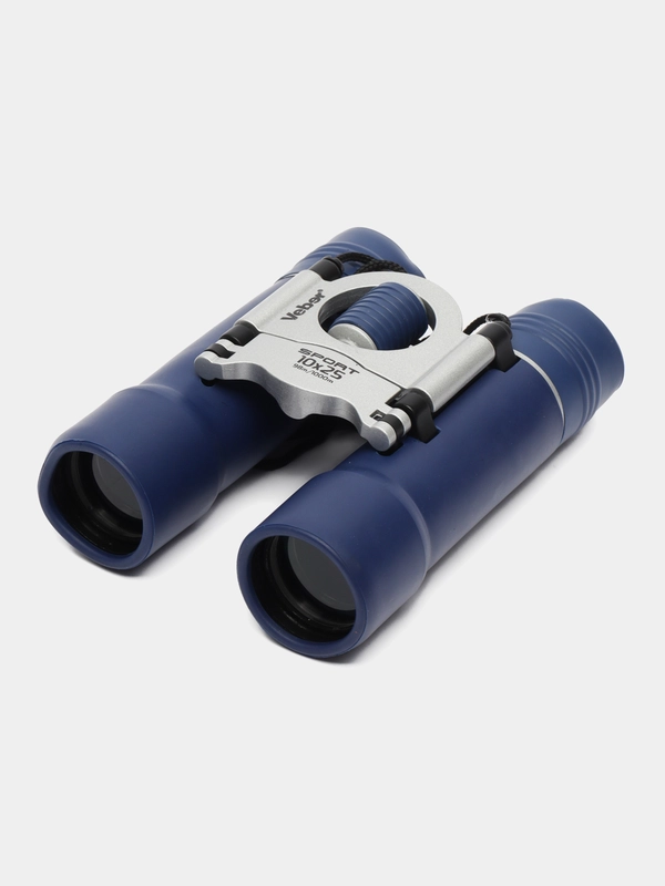 Бинокль Veber Sport New БН 10x25 синий/серебристый