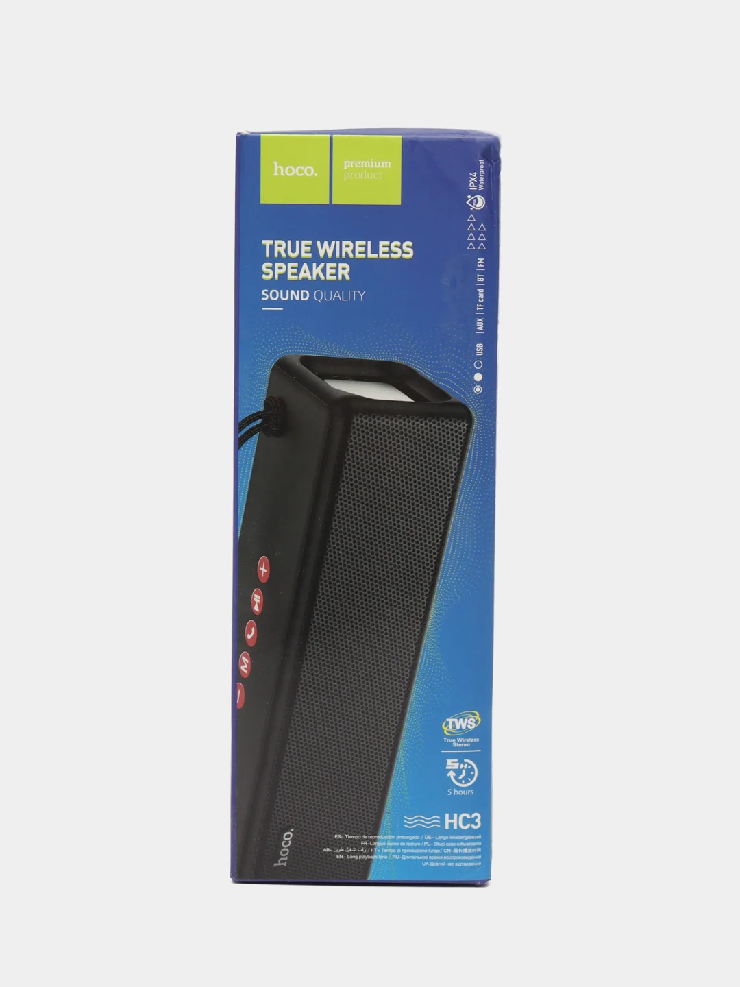 Черный колонка портативная HOCO HC3, 2400mAh