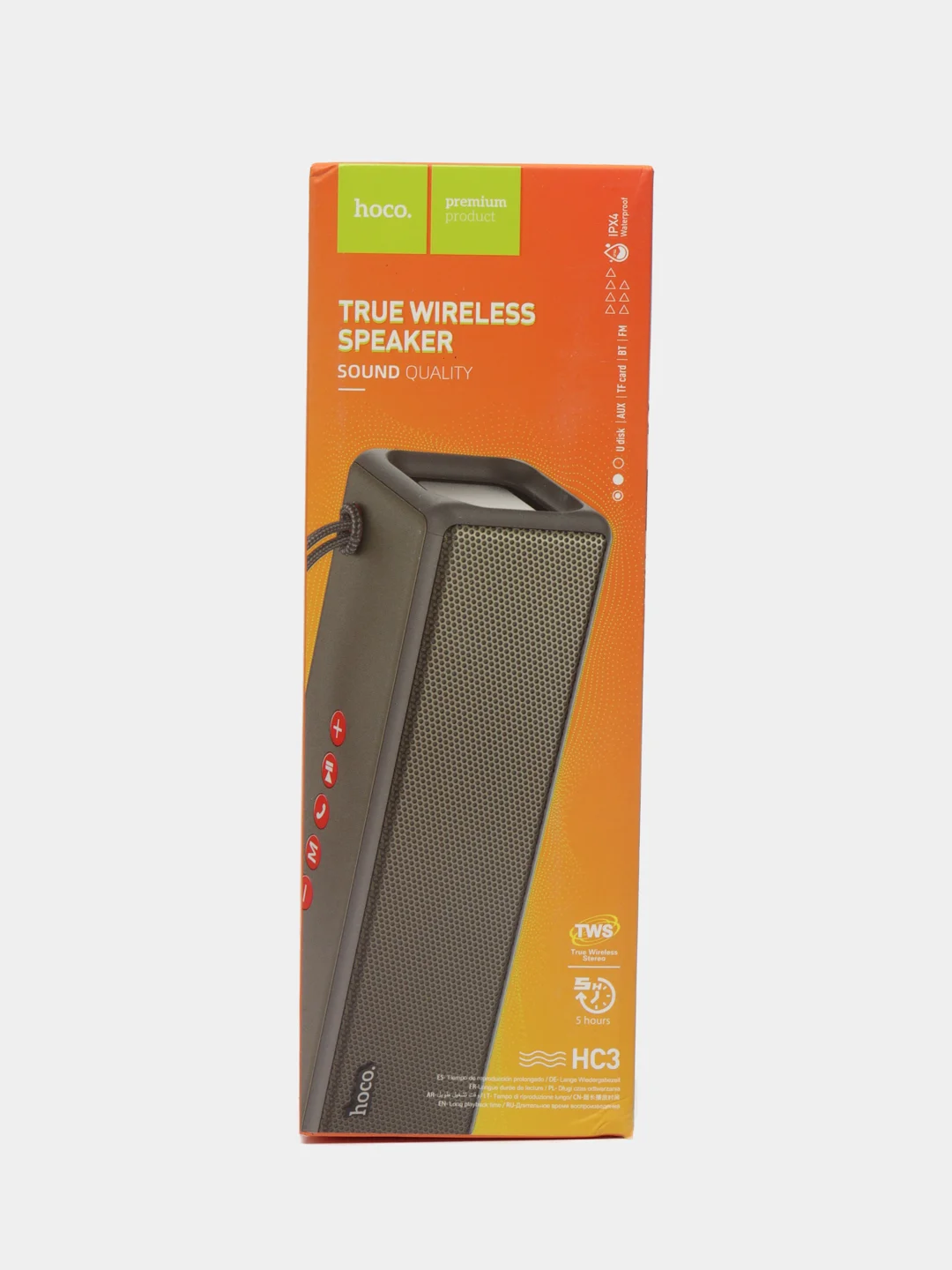 Серый колонка портативная HOCO HC3, 2400mAh