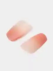 Коралловый меланж накладные ногти с дизайном, 24 штуки + клей