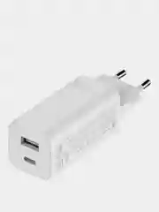 Белый адаптер питания сетевой Xiaomi GUOKE 65W Fast Charger with GaN Tech