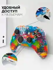 Разноцветный защитный чехол для геймпада Xbox Series X / S силиконовый, накладка на джойстик-контроллер