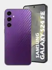 Пурпурный защитная пленка для Samsung Galaxy S24 FE под карбон на заднюю часть, назад Самсунг S24FE