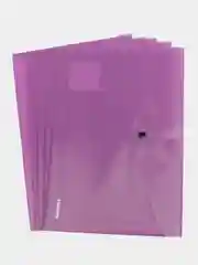 Лавандовый папка-конверт для документов, на кнопке, папка, А4