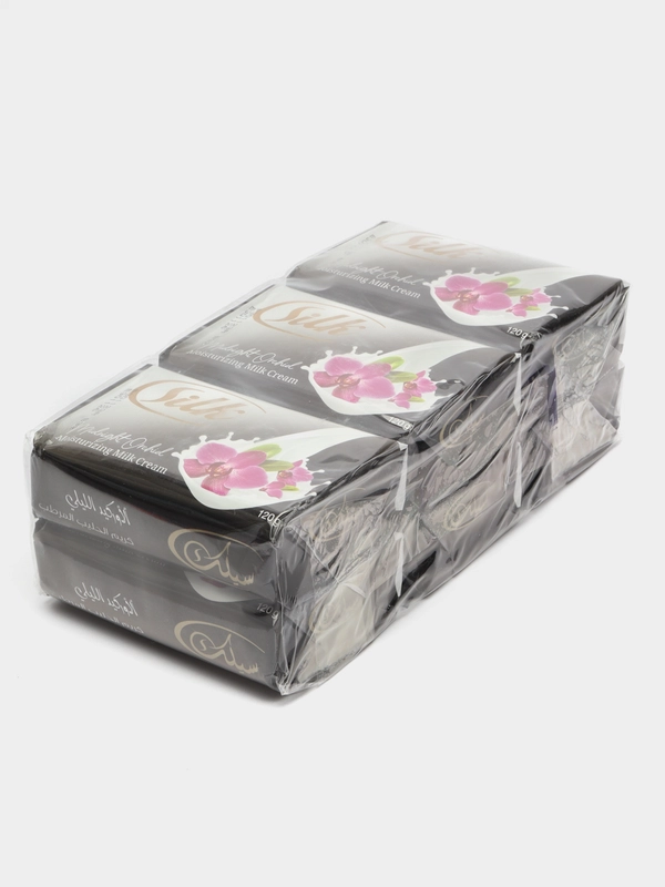Туалетное мыло Silk с увлажняющим молочным кремом морскими минералами, 120 гр