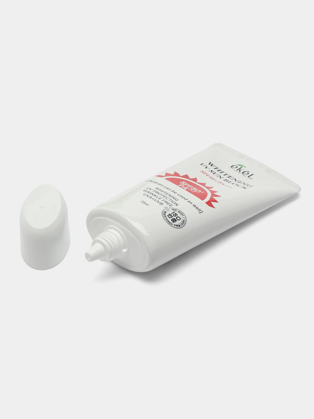 Крем осветляющий солнцезащитный для лица EKEL Whitening UV Sun Block SPF50+/PA+++ 70ml