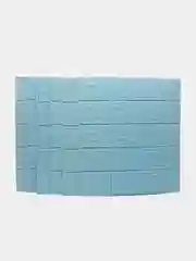 Светло-синий 6 штук, Мягкие самоклеящиеся 3D панели, на стену, 38*35*0,4 см