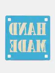 Золотой бирки Э67 "Hand Made" из акрила и фанеры с 4 отверстиями для ручной работы, тортов, бенто
