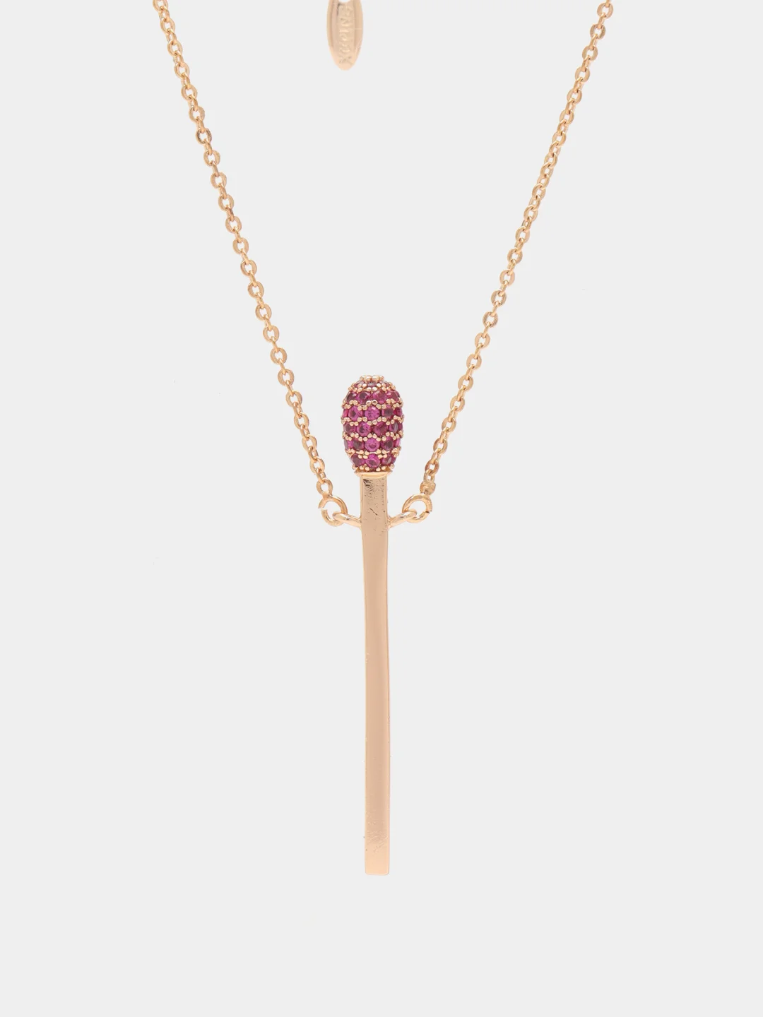 Вишнёвый цепочка тонкая с кулоном Xuping Jewelry, кулон спичка
