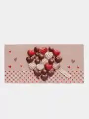 Коралловый меланж конверт для денег Спасибо/ С уважением/ С любовью/ Без надписи"