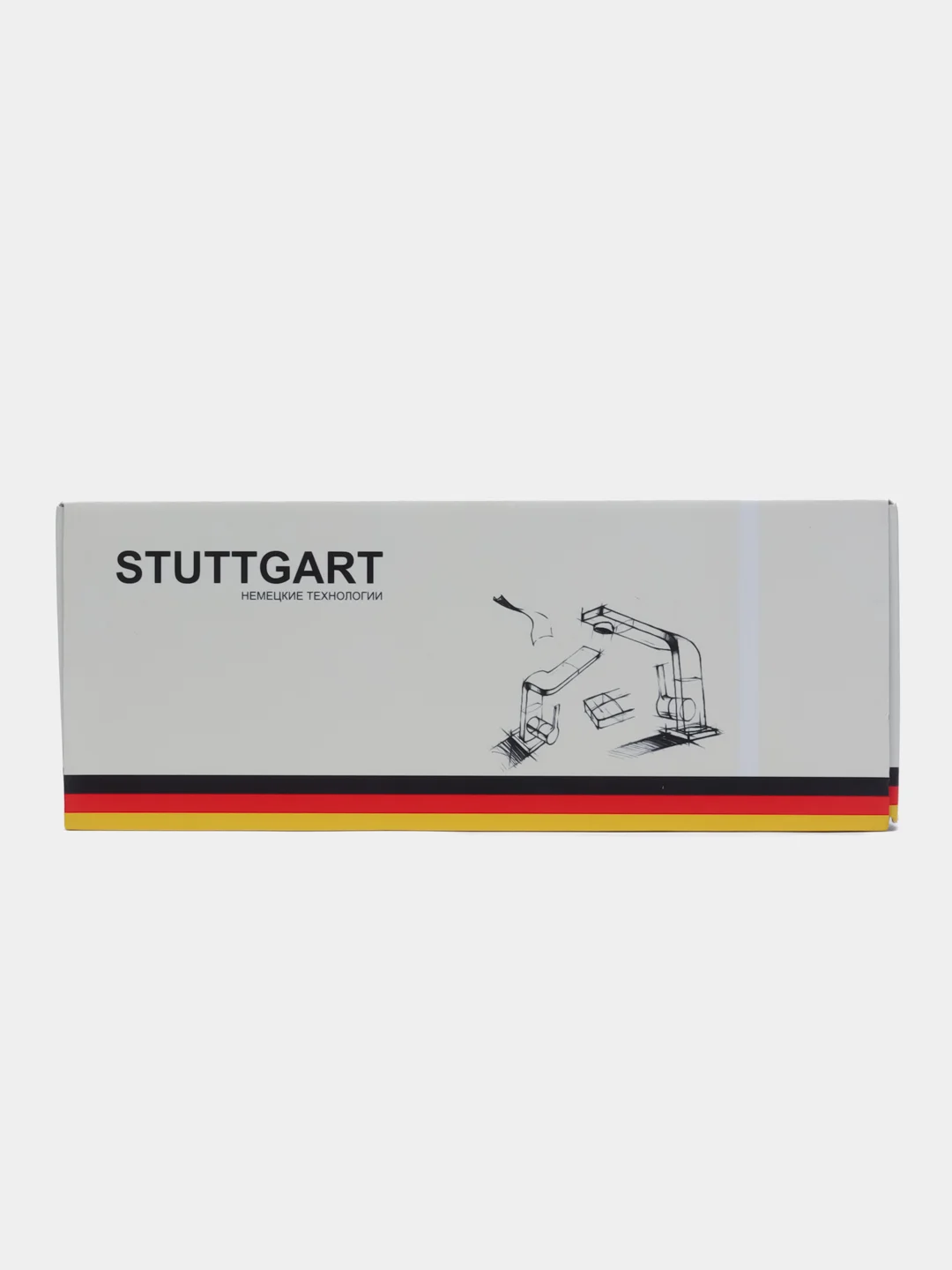 Смеситель латунный с длинным изливом для ванны stuttgart