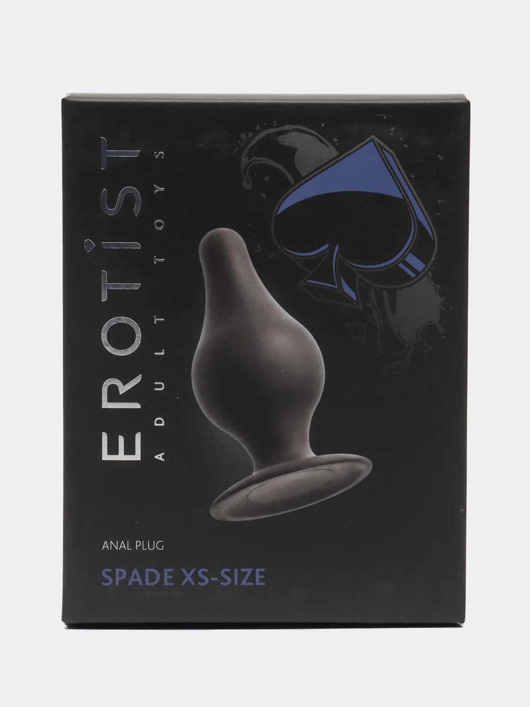 Анальная пробка Erotist Spade XS, сайлекспан, чёрный, 6,5 см