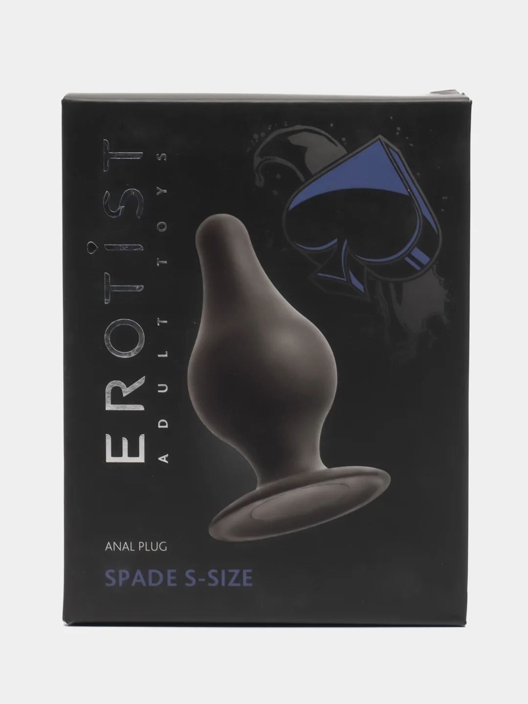 Анальная пробка Erotist Spade S, сайлекспан, чёрный, 8 см