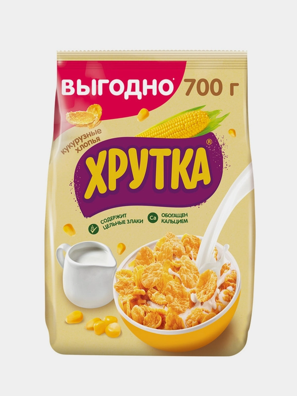 Готовый завтрак Хрутка, Хлопья кукурузные, 700 г