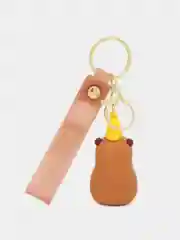 Желтый брелок для рюкзака и ключей "Капибара"