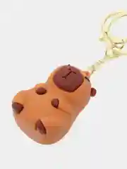 Коричневый брелок для рюкзака и ключей "Капибара"