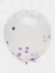 Аметистовый воздушный шар с конфетти 1,3,5 штук