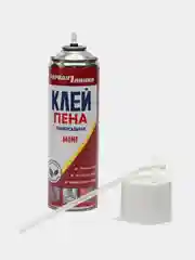Прозрачный клей-пена Первая линия MINI под пистолет, с трубочкой, всесезонная 650 мл