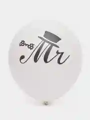 Белый воздушный шар Mr