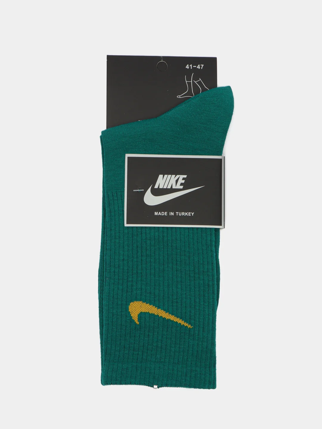 Тёмно-зелёный носки Nike, унисекс, яркие