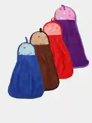 Салфетка-тряпка из микрофибры,полотенце-матрешка кухонное с петелькой