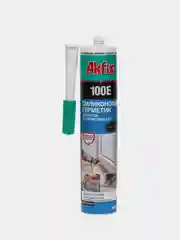 Универсальный силиконовый герметик Akfix 100Е коричневый, 280 мл