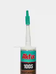 Санитарный герметик для кухни и ванной Akfix 100S прозрачный, 280 мл
