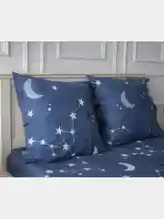 Бирюзовый комплект постельного белья Cotton Nights "Music of the Night", хлопок