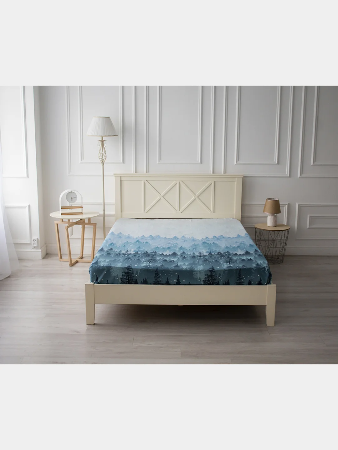Голубой комплект постельного белья Cotton Nights Sweet Dreams, хлопок