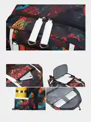 Темно-синий рюкзак с ортопедической подкладкой, с USB