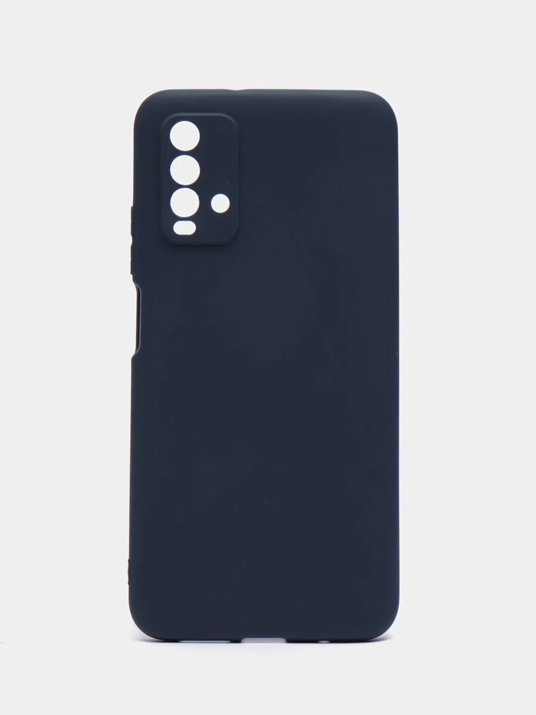 Синий чехол для Xiaomi Redmi 9T силиконовый матовый однотонный
