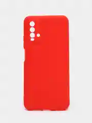Красный чехол для Xiaomi Redmi 9T силиконовый матовый однотонный