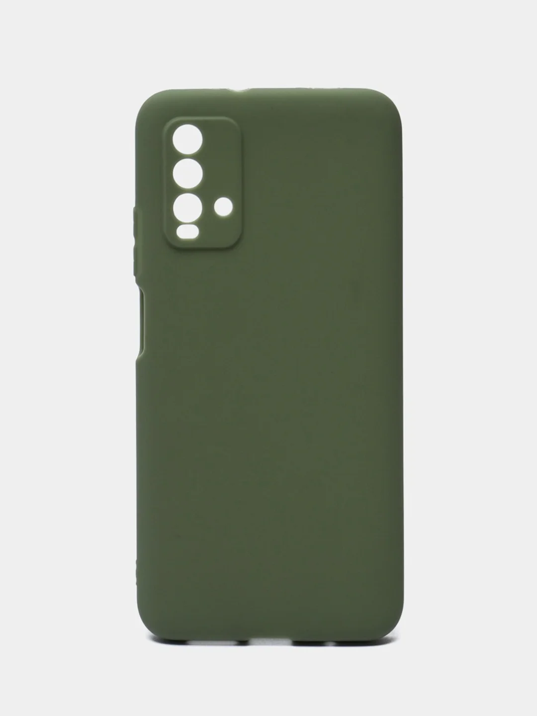 Оливковый чехол для Xiaomi Redmi 9T силиконовый матовый однотонный