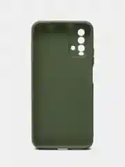 Оливковый чехол для Xiaomi Redmi 9T силиконовый матовый однотонный