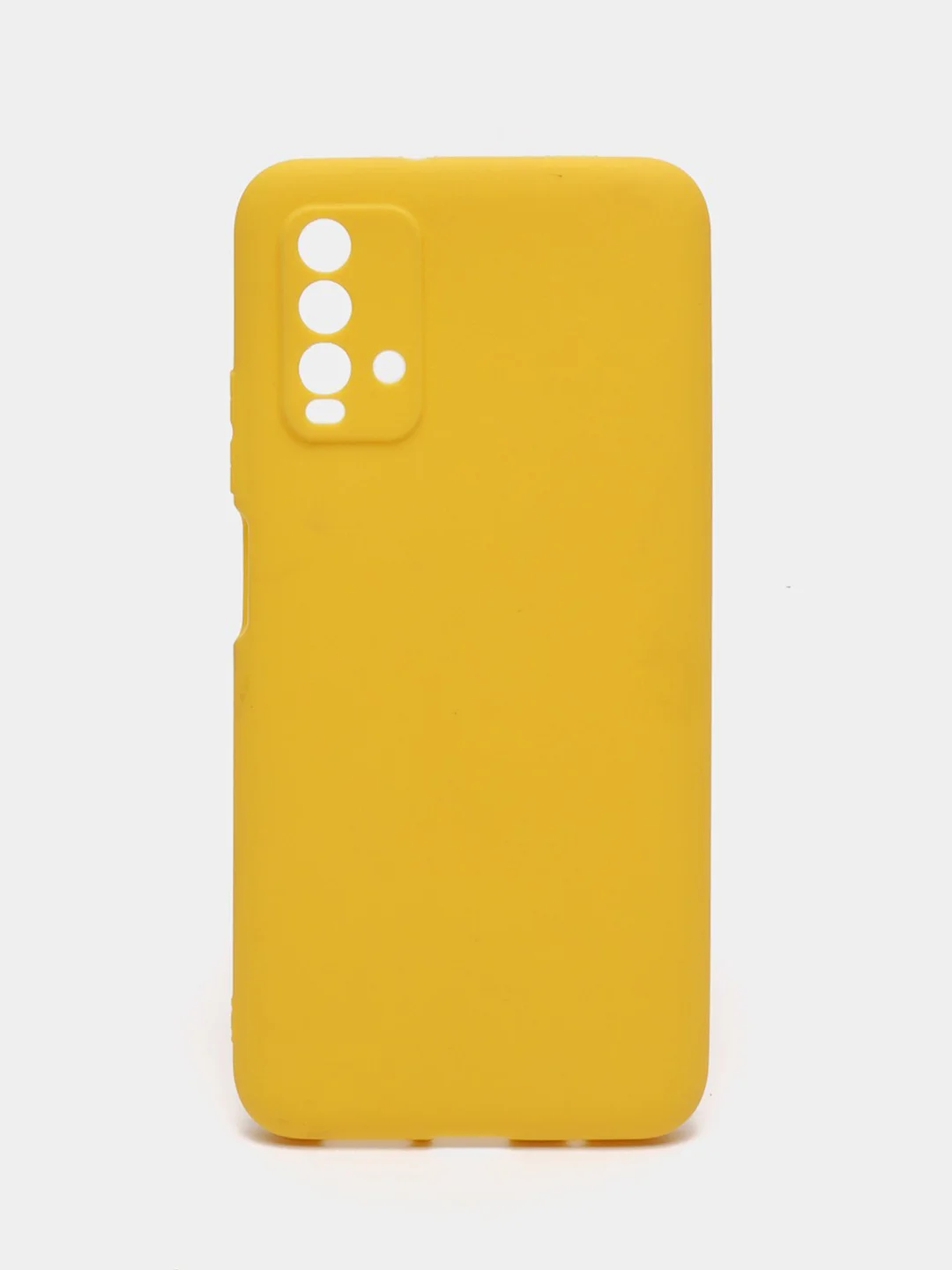 Желтый чехол для Xiaomi Redmi 9T силиконовый матовый однотонный