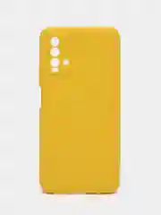 Желтый чехол для Xiaomi Redmi 9T силиконовый матовый однотонный