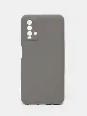 Серый чехол для Xiaomi Redmi 9T силиконовый матовый однотонный
