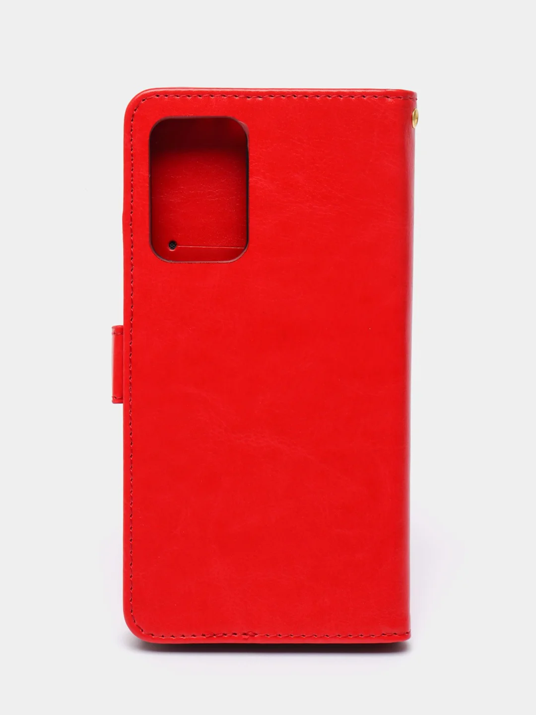 Алый кожаный PU чехол-книжка Xiaomi Redmi 10, 4G