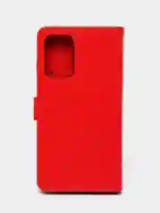 Алый кожаный PU чехол-книжка Xiaomi Redmi 10, 4G
